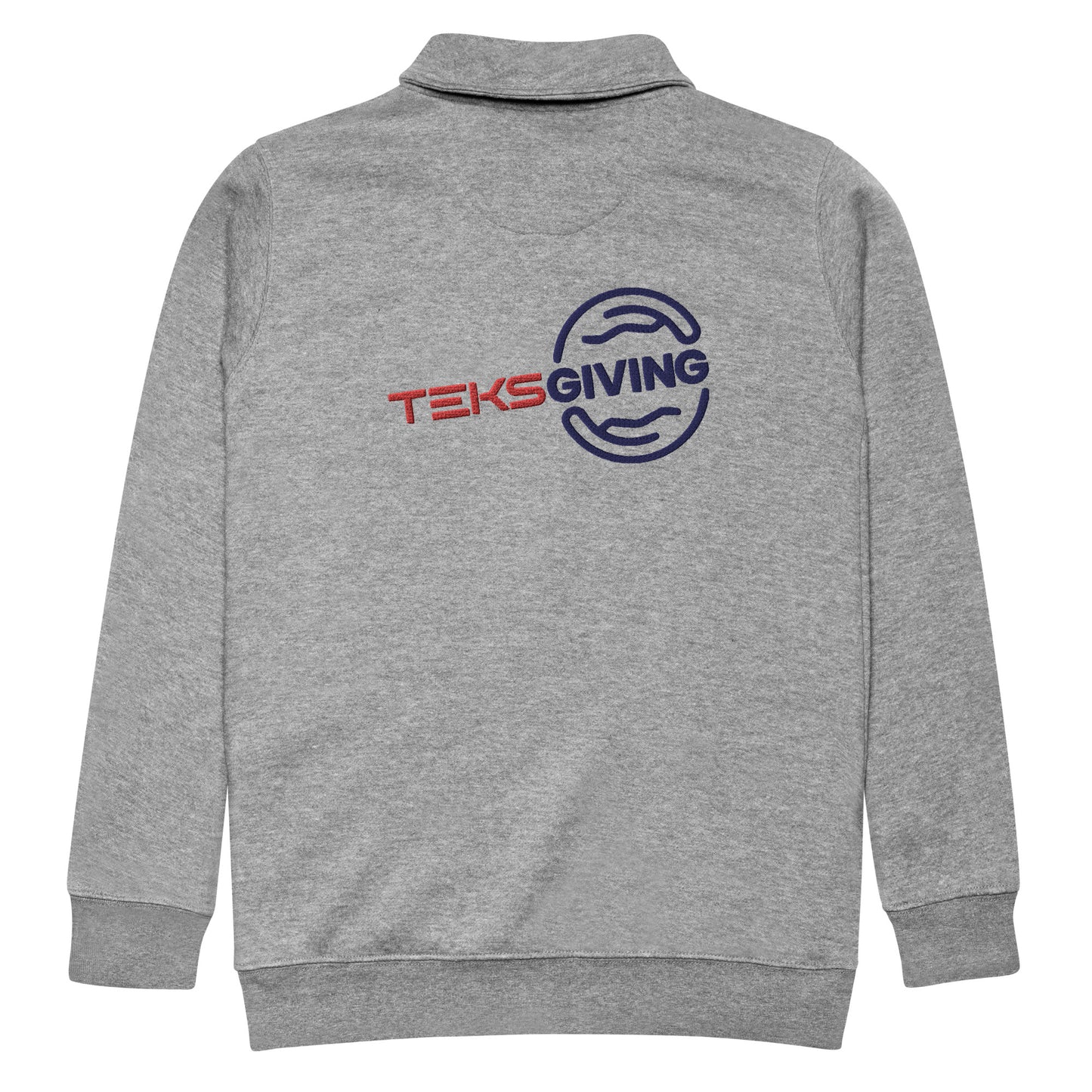 Embroidered Unisex fleece pullover
