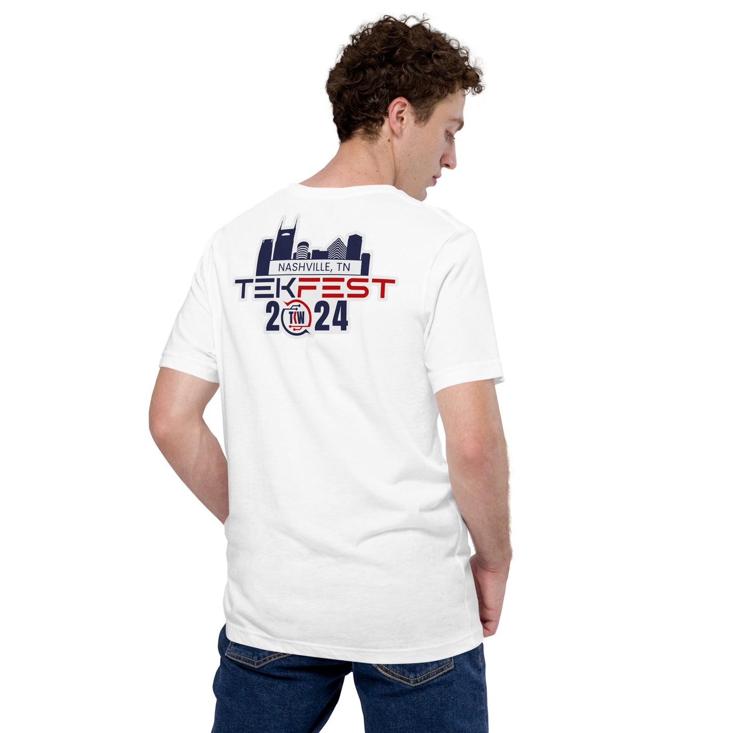 TEKFest24 Unisex White t-shirt