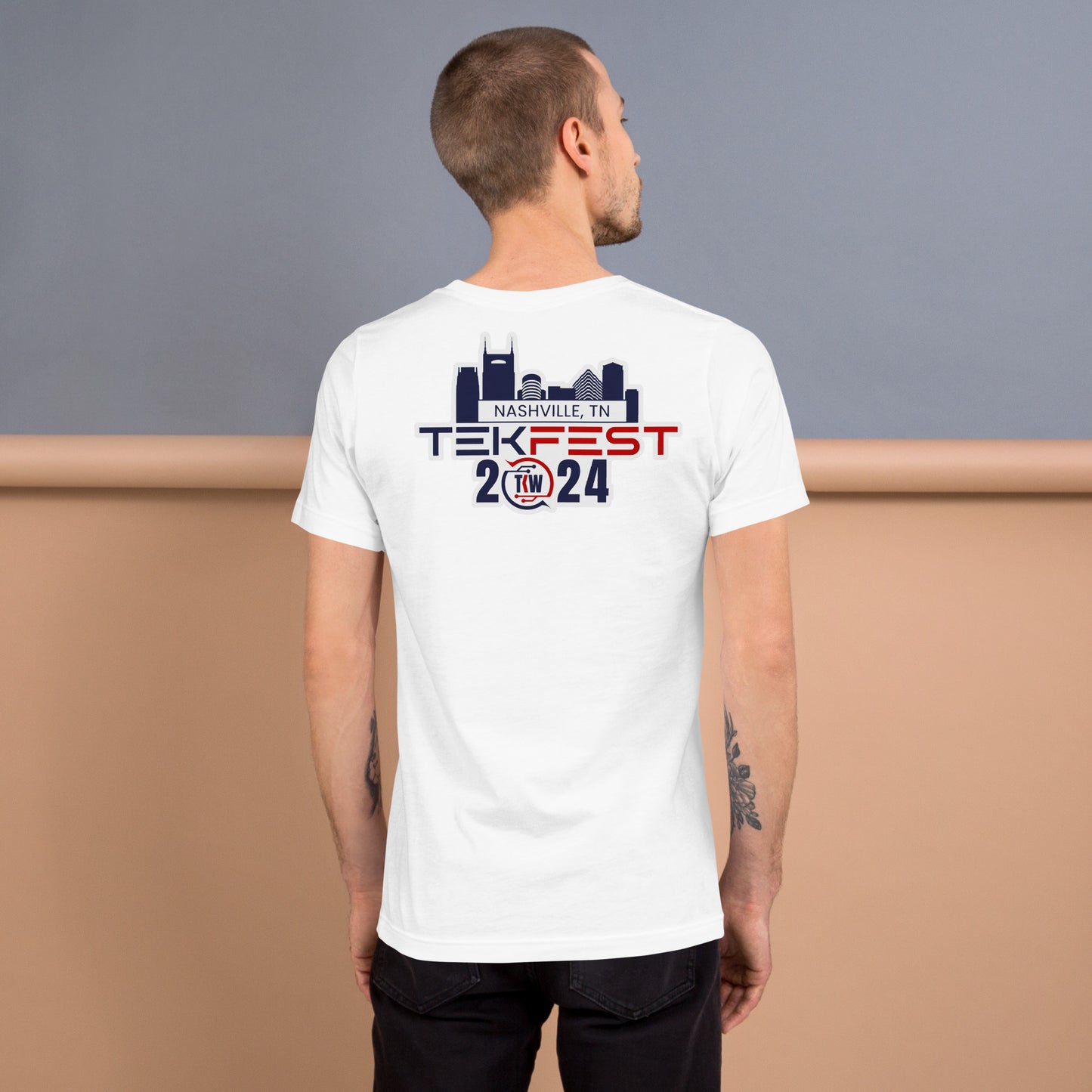 TEKFest24 Unisex White t-shirt