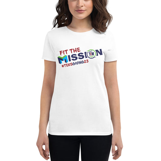TeksGiving Women's White short sleeve t-shirt